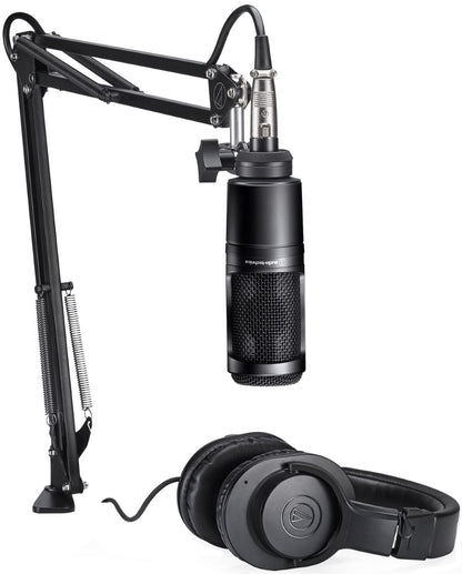 Audio-Technica AT2020PK Streaming / Podcasting Pack with AT2020 Microphone / Headphones / Boom-Arm product photo