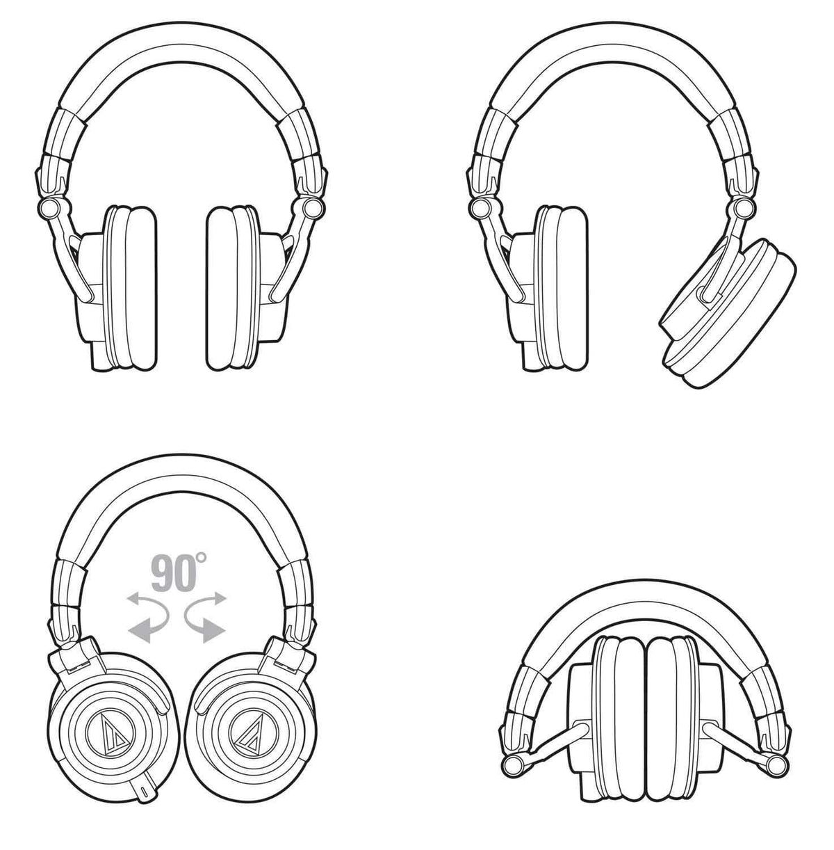 Audio-Technica ATH-M50X Headphones additional product photo 5