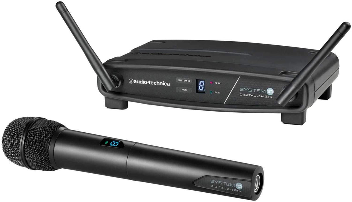 Audio-Technica ATW-1102 System 10 Digital Wireless Handheld Microphone product photo