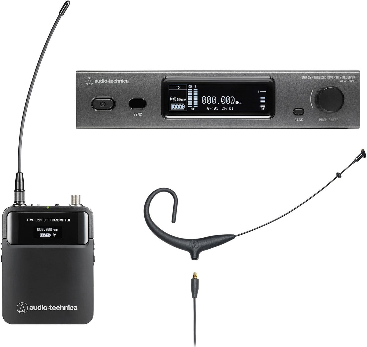 Audio-Technica ATW-3211N894XDE2 3000 Series Wireless UHF Microphone Systems additional product photo 6