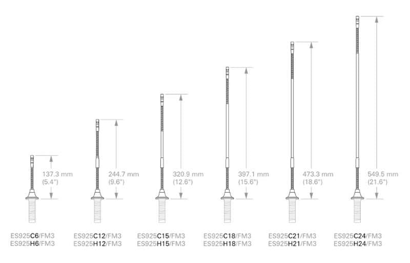 Audio-Technica ES925/XLR Cardioid Condenser Gooseneck Microphone with XLR Power Module, 383 mm (15.08 inch) Gooseneck additional product photo 3