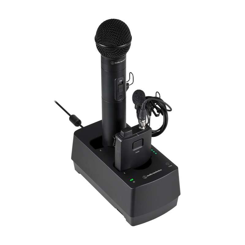 Audio-Technica ESW-CHG4 2-Bay Charging Dock for ESW Handheld & Beltpack product photo
