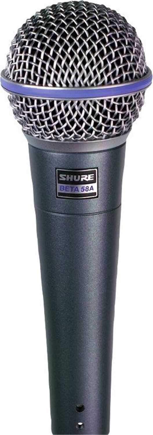 Shure BETA 58A supercardioid dynamic vocal microphone with steel mesh grille