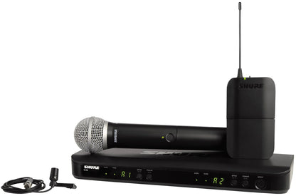 Shure BLX1288 Wireless Combo System with PG58 Handheld and CVL Lavalier - H11 Band