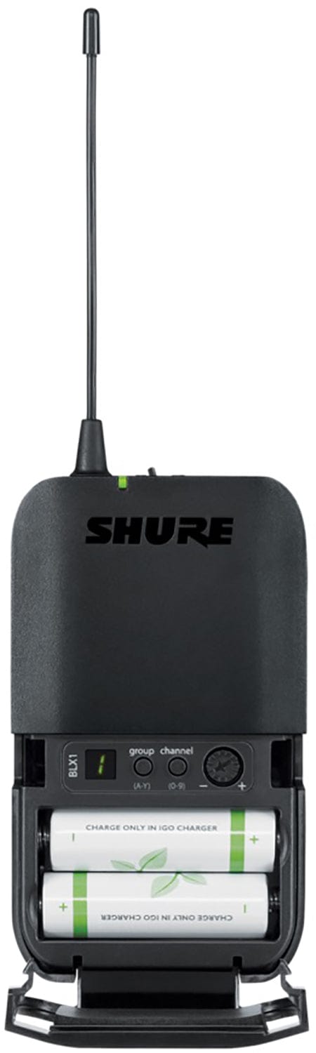 Shure BLX1288 Wireless Combo System with PG58 Handheld and CVL Lavalier - H11 Band