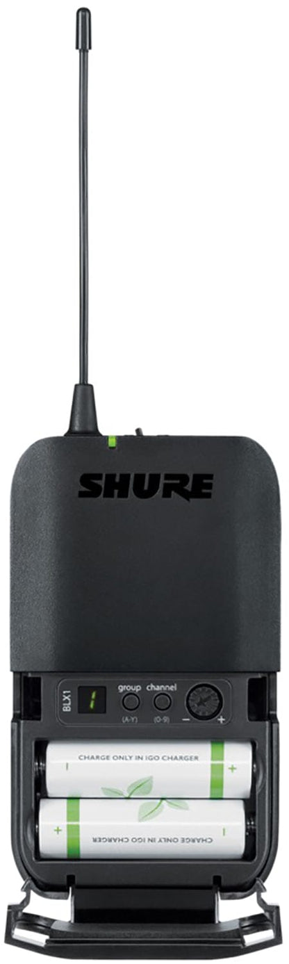 Shure BLX1288 Wireless Combo System with PG58 Handheld and CVL Lavalier - H11 Band