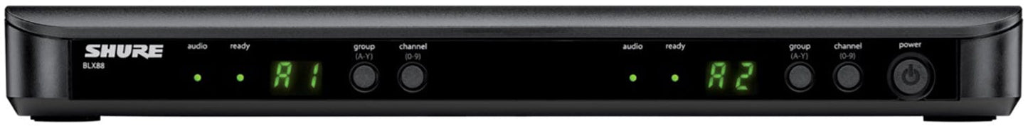 Shure BLX1288 Wireless Combo System with PG58 Handheld and CVL Lavalier - J11 Band