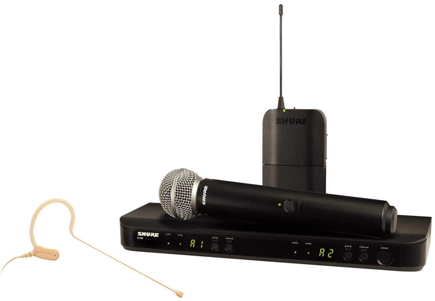 Shure BLX1288 Wireless Combo System with SM58 Handheld and MX153 Earset - J11 Band