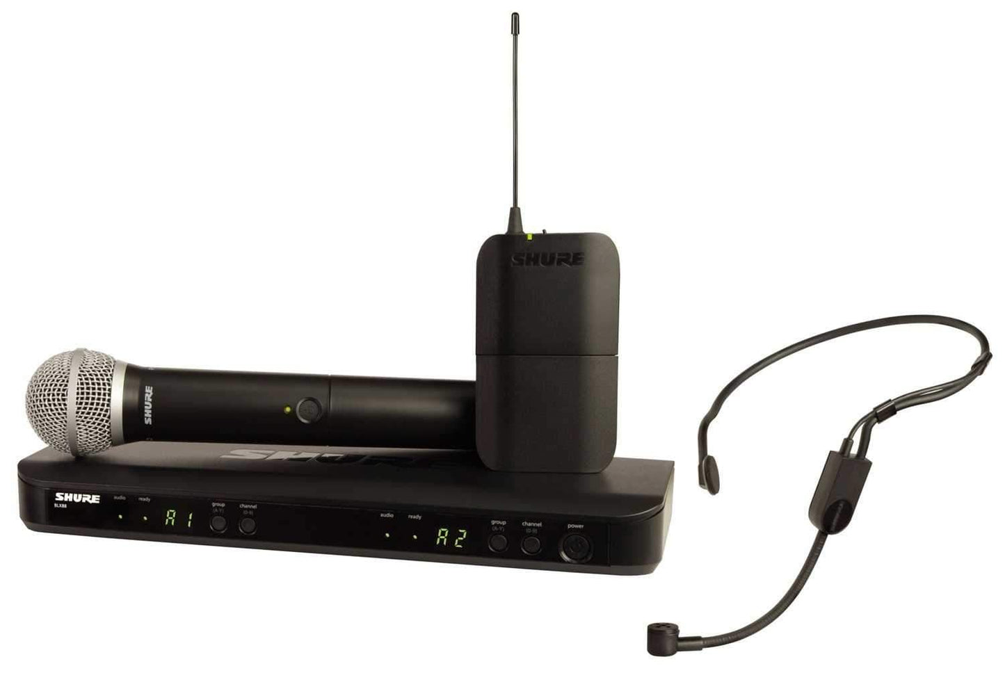 Shure BLX1288 P31 PG58 Dual Wireless Mic H10