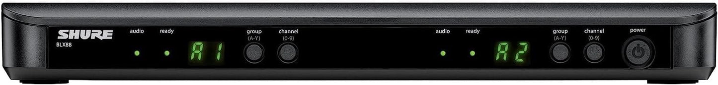 Shure BLX1288 Wireless Combo System with PG58 Handheld and PGA31 Headset - H11 Band