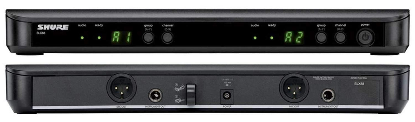 Shure BLX1288 P31 PG58 Dual Wireless Mic H9