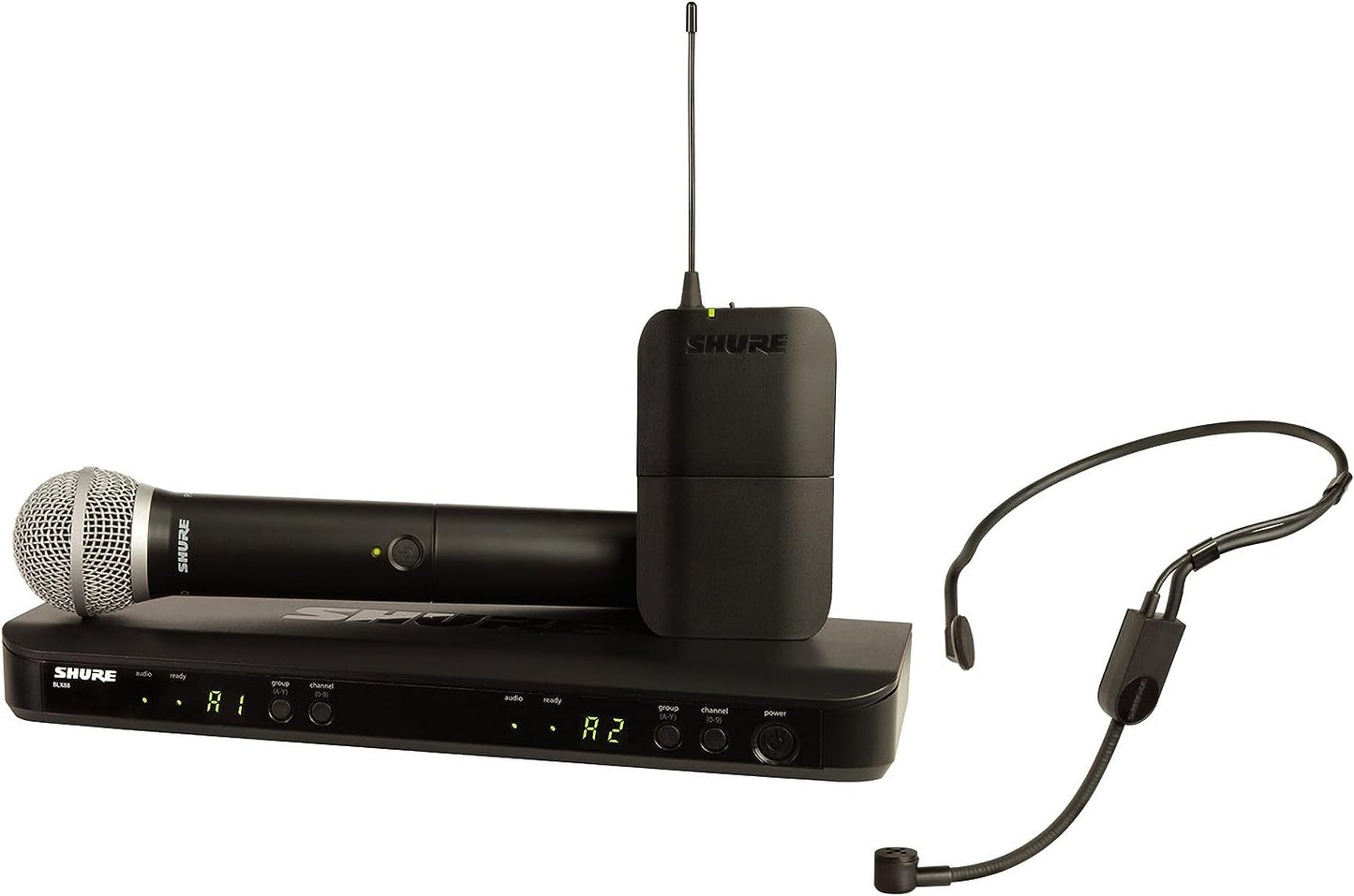 Shure BLX1288 Wireless Combo System with PG58 Handheld and PGA31 Headset - J11 Band