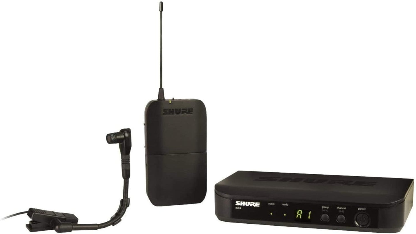 Shure BLX14 Wireless Instrument System with Beta 98H/C Clip-on Gooseneck Microphone - H11 Band