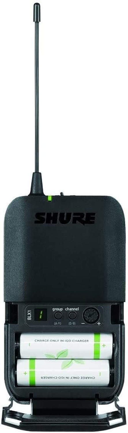Shure BLX14 Wireless Instrument System with Beta 98H/C Clip-on Gooseneck Microphone - J11 Band