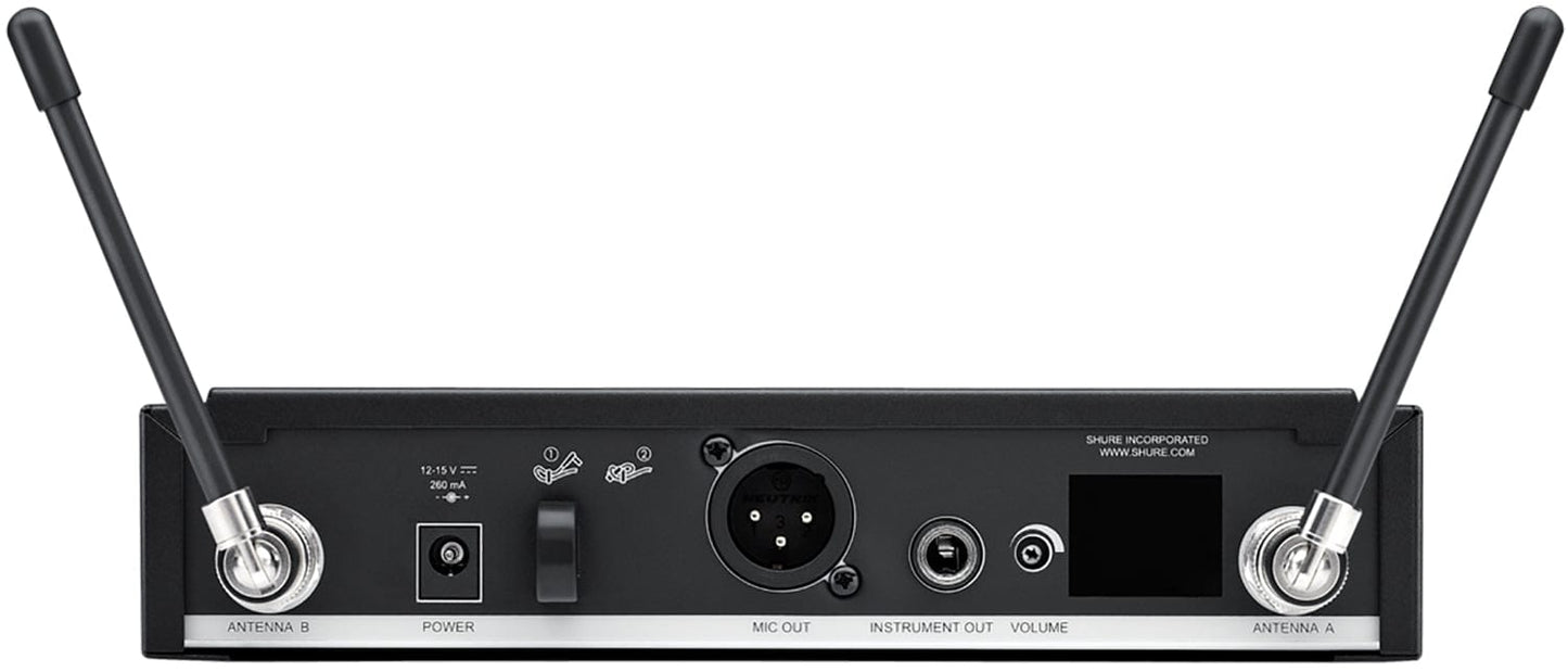 Shure BLX14R Wireless Rack-mount Instrument System with Beta 98H/C Clip-on Gooseneck Microphone - J11 Band