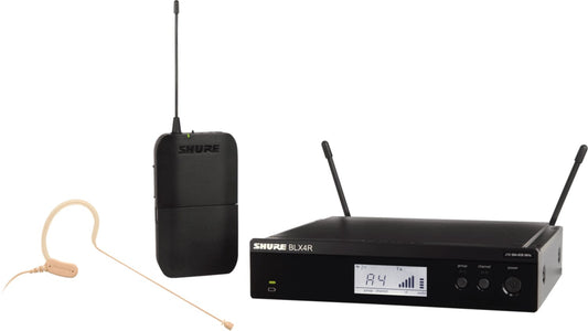Shure BLX14R/MX53-H11 rackmount wireless earset system with MX153 microphone