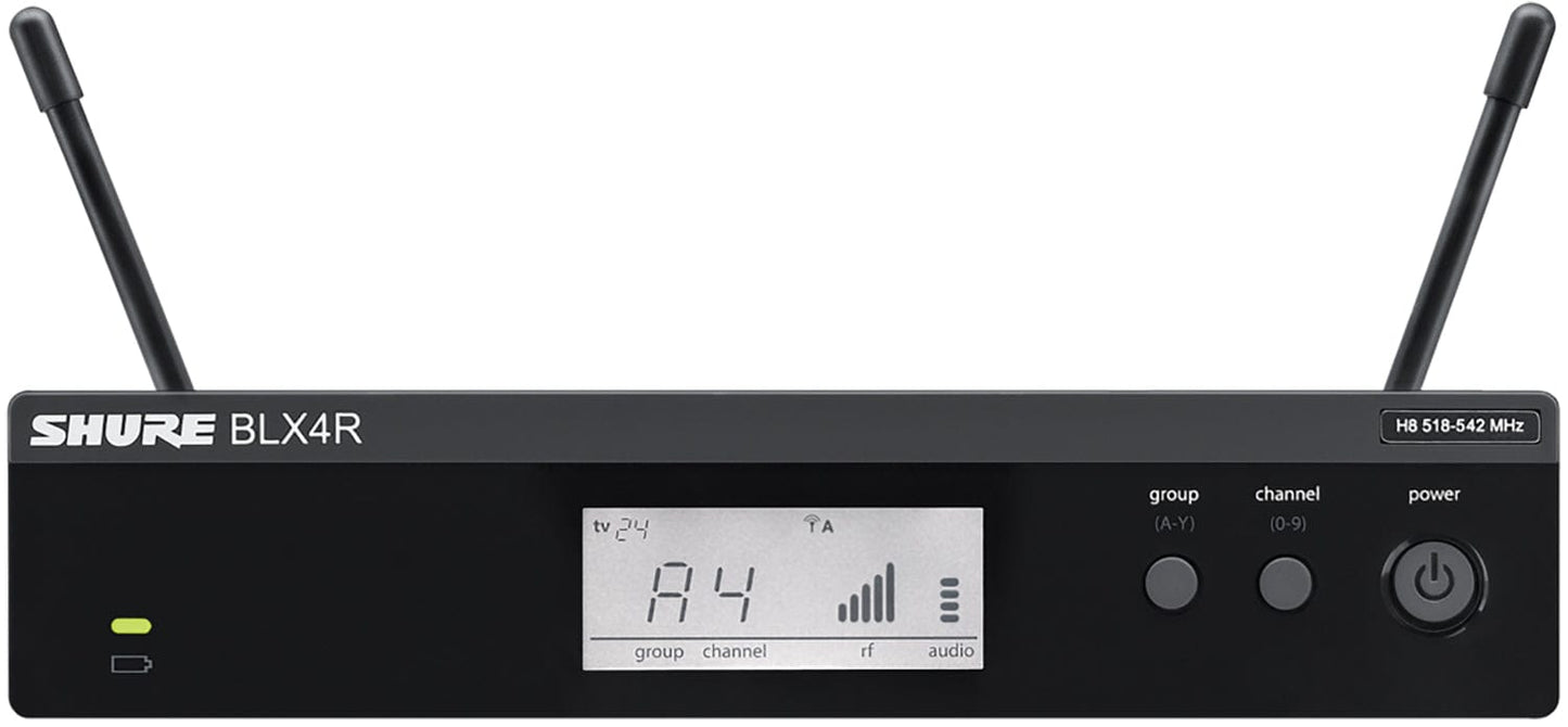 Shure BLX14R Wireless Rack-mount Headset System with SM35 Headset Microphone - H11 Band