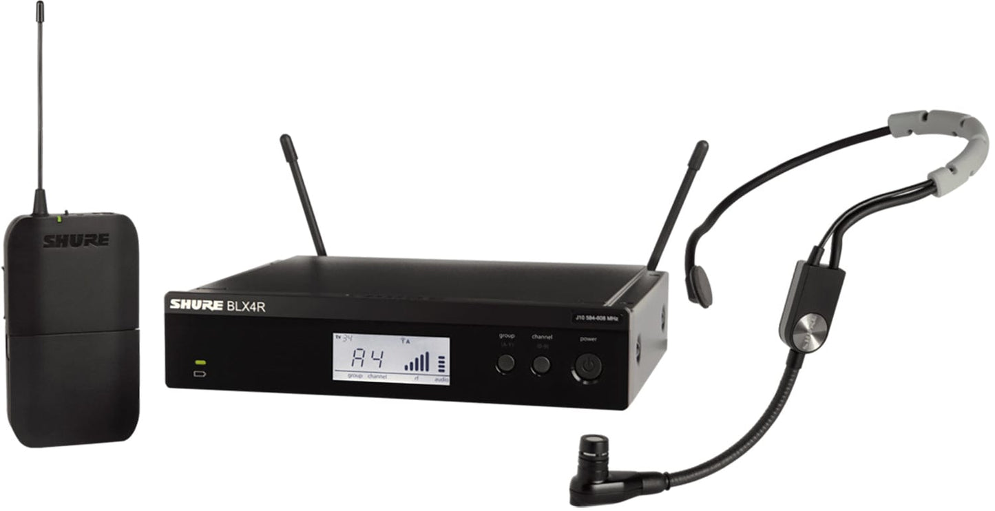 Shure BLX14R Wireless Rack-mount Headset System with SM35 Headset Microphone - J11 Band