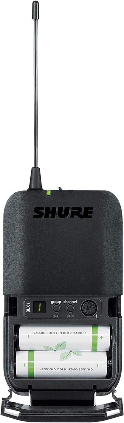 Shure BLX14R Wireless Rack-mount Presenter System with WL93 Miniature Lavalier Microphone - J11 Band