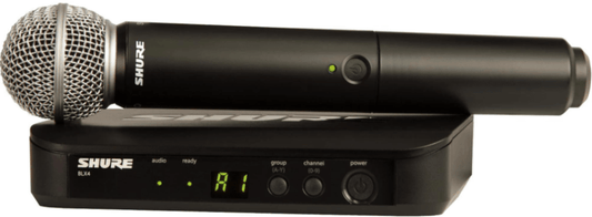 Shure BLX24/SM58-J11 wireless system with BLX4 receiver and SM58 handheld