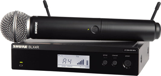 Shure BLX24R/SM58-J11 rackmount wireless system with BLX4R receiver and SM58 handheld