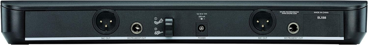 Shure BLX288 Wireless Dual Vocal System with 2x Beta 58A - H9 Band