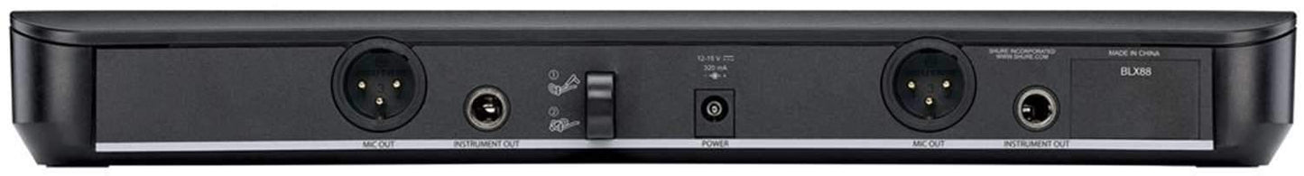 Shure BLX288/PG58 Dual Wireless Mic System H10