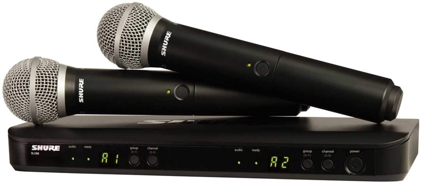 Shure BLX288/PG58 Dual Wireless Mic System H9