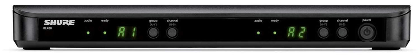 Shure BLX288/PG58 Dual Wireless Mic System H9