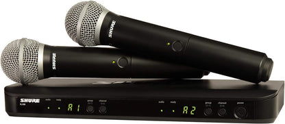 Shure BLX288 Wireless Dual Vocal System with 2x PG58 Handheld Transmitters - J11 Band