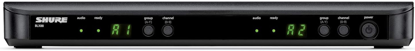 Shure BLX288 Wireless Dual Vocal System with 2x PG58 Handheld Transmitters - J11 Band