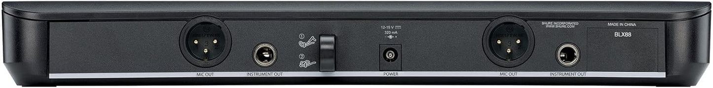 Shure BLX288 Wireless Dual Vocal System with 2x SM58 - H11 Band