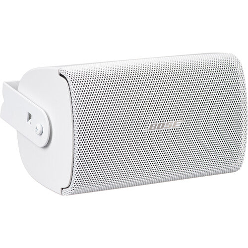 Bose FreeSpace FS2SE white surface mount loudspeaker pair, angled view with bracket