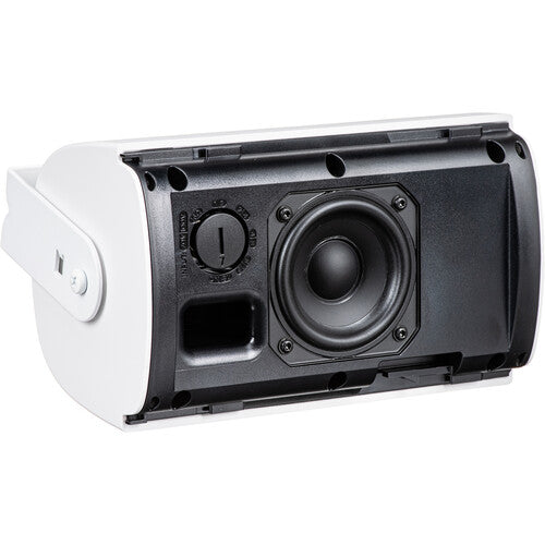 Bose FreeSpace FS2SE white surface mount loudspeaker pair, rear view of the driver and tap selector