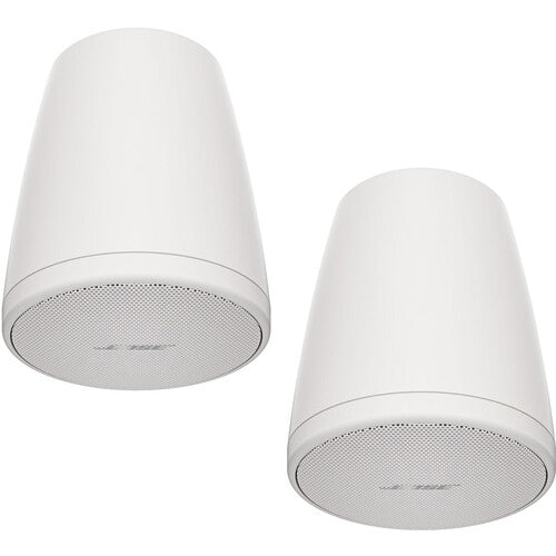 Bose FreeSpace FS2P white pendant loudspeaker pair, pendant pair side view