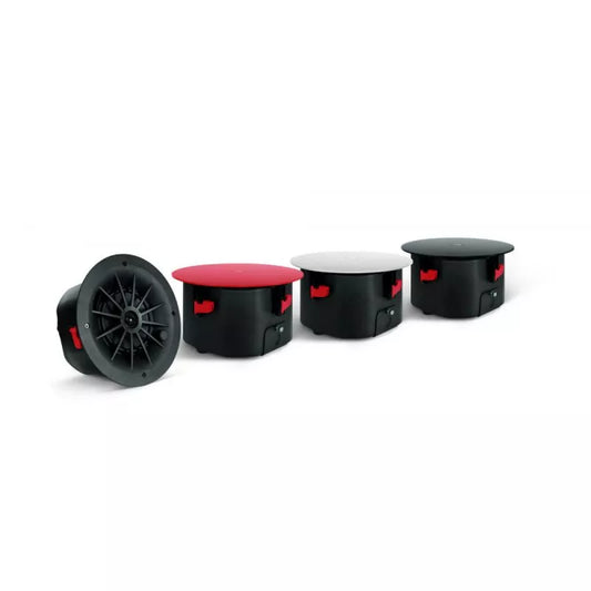 Biamp Desono C-IC6 Black 6.5 Inch Coaxial In-Ceiling Indoor Loudspeaker, Black