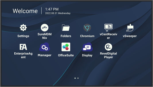 ViewSonic CDE5530 55 inch 4K commercial display front view