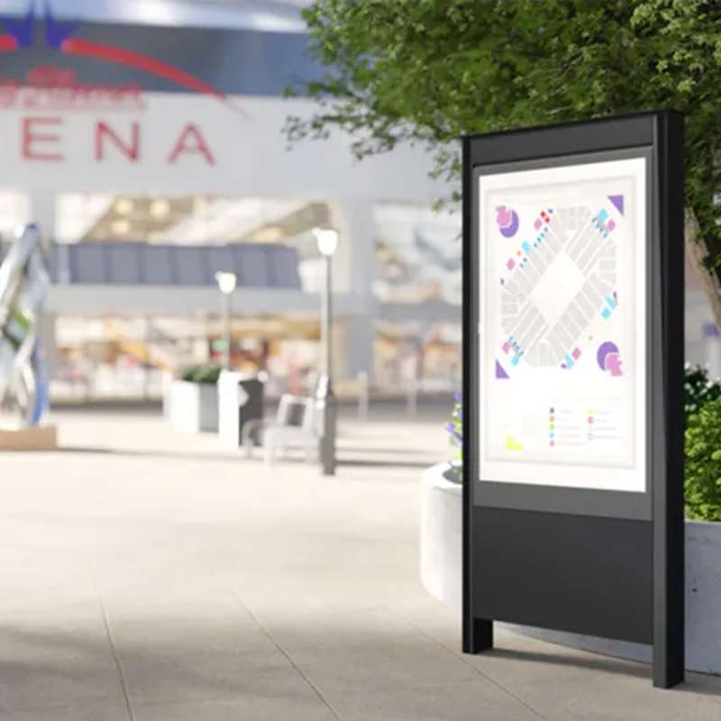 Chief OLF55BP-S Impact 55 inch Outdoor Portrait Kiosk, Samsung series, view 3