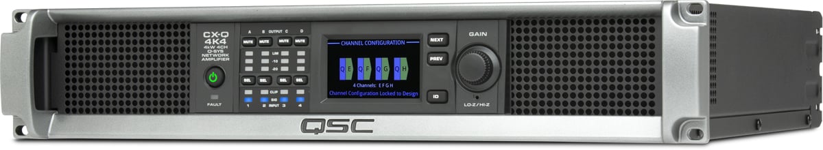 Q-SYS CX-Q 4K4: Four-channel Network Amplifier