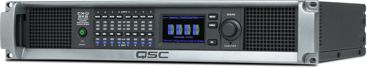 Q-SYS CX-Q 8K8: Eight-channel Network Amplifier