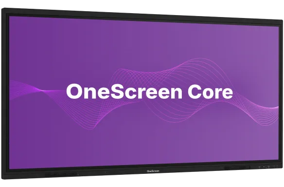 OneScreen CORE-86 Core 86 Inch 4k Interactive Touchscreen Display with Built-in AI Features & Live Language Translation, EDLA product photo