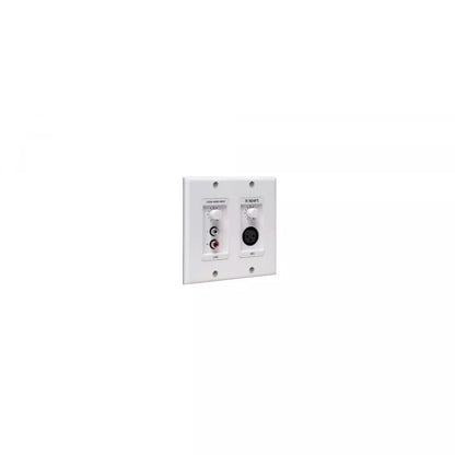 Biamp D-ALINP Decora Style Active Local Input Panel with Line and Mic Inputs