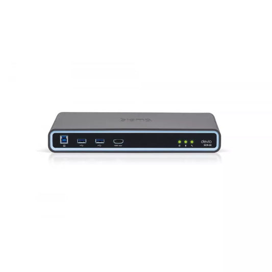 Biamp Devio SCR-20TX Black Conferencing Hub with Tabletop Microphone, Black