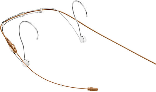 Shure DH5C/O-LM3 cocoa DuraPlex omnidirectional waterproof headset microphone with LEMO3 plug, main product view