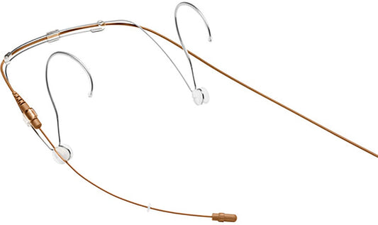 Shure DH5C/O-MTQG cocoa DuraPlex omnidirectional waterproof headset microphone with MTQG plug, main product view