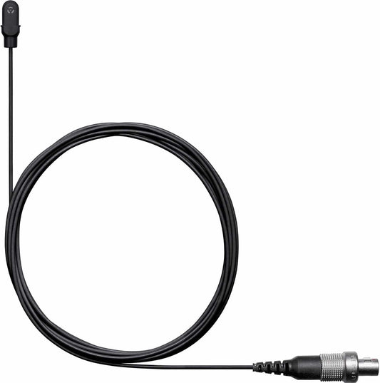 Shure DL4 DuraPlex black omnidirectional waterproof lavalier microphone with LEMO3 connector, main product view