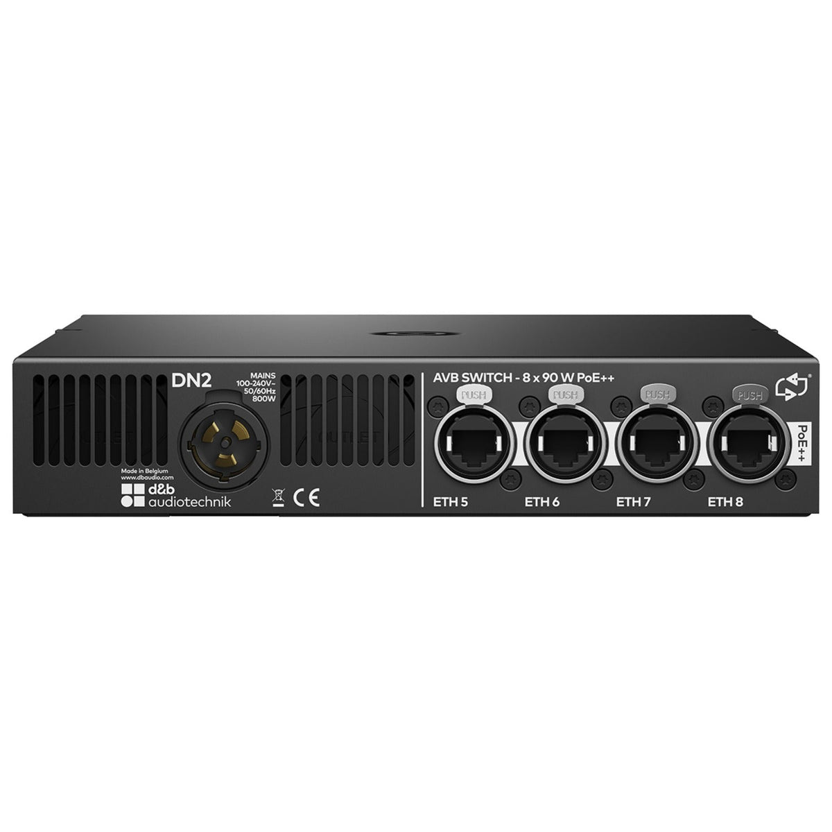 d&b audiotechnik DN2 8 port Milan AVB PoE++ switch, view 2