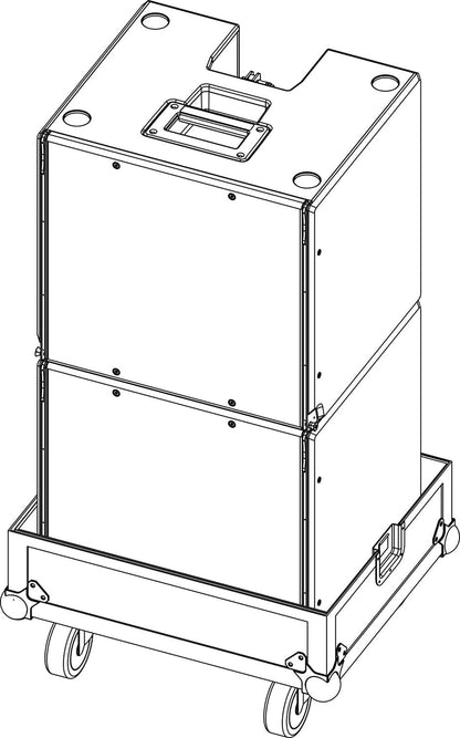 d&b audiotechnik E7453.000 Touring Case for T-SUB Subwoofers - Holds 2