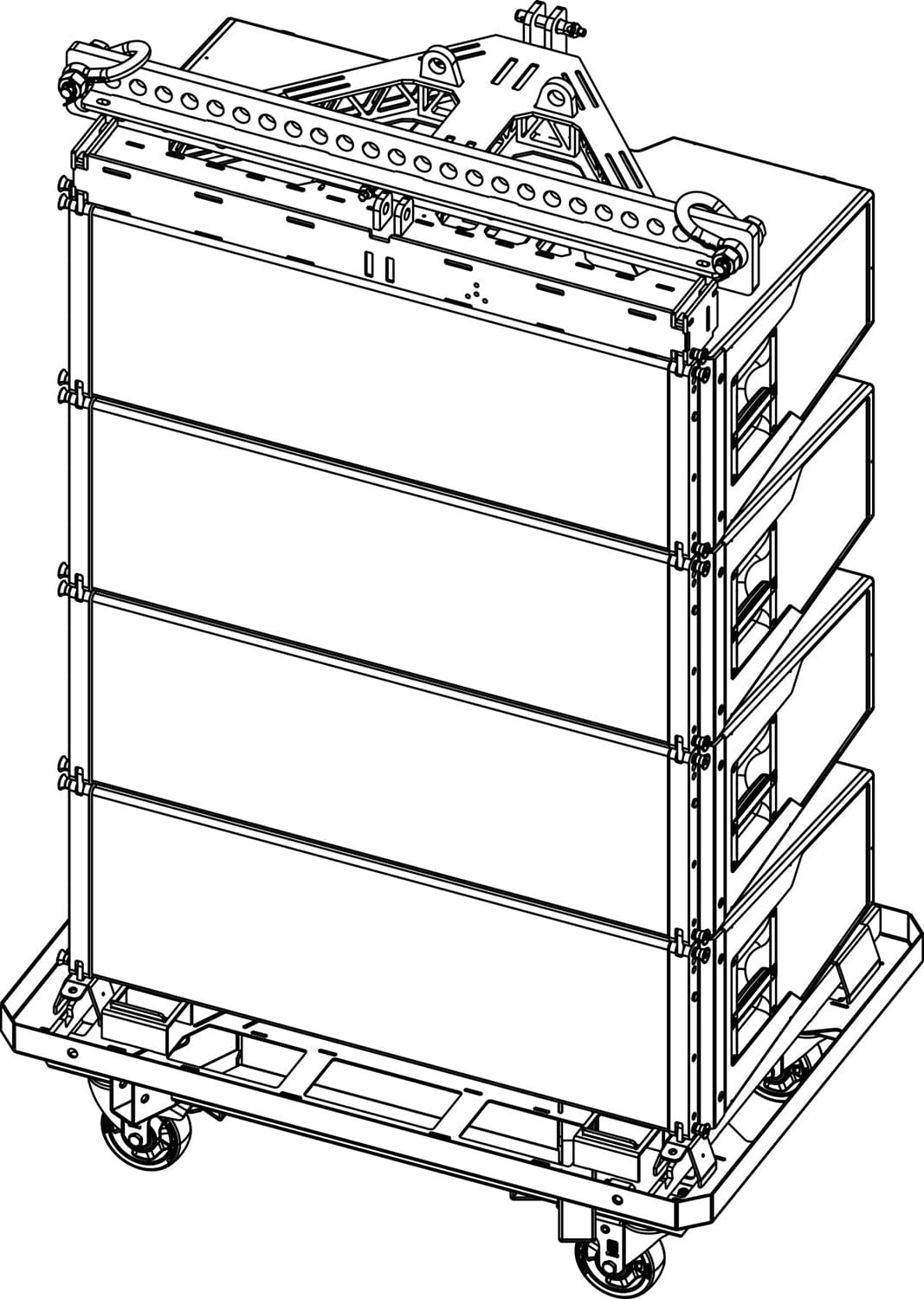 d&b audiotechnik E7495.000 touring cart for KSL8 or KSL12, view 2