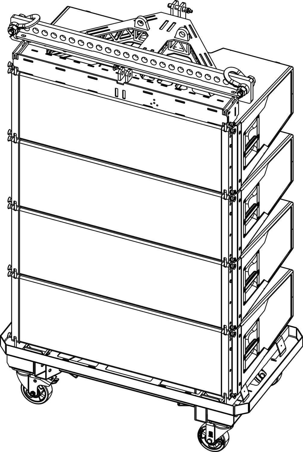 d&b audiotechnik E7802.000 touring cart for KSL8 or KSL12, view 2
